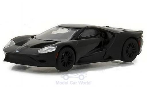 Modelauto Ford GT Berlinetta mat-zwart 2017 1/64 Greenlight