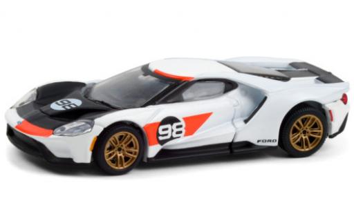 Modelauto Ford GT GTE wit/Dekor 2021 No.98 1/43 Greenlight