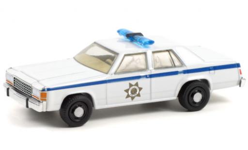 Modelauto Ford LTD Crown Victoria Politie (USA) 1983 Terminator 2 - Judgment Day (1991) 1/64 Greenlight