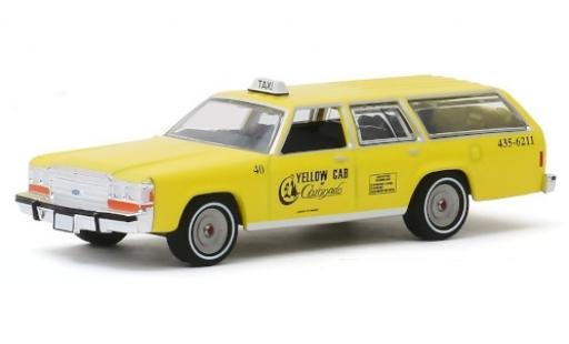 Modelauto Ford LTD Crown Victoria Wagon Yellow Cab of Coronado 1988 1/64 Greenlight
