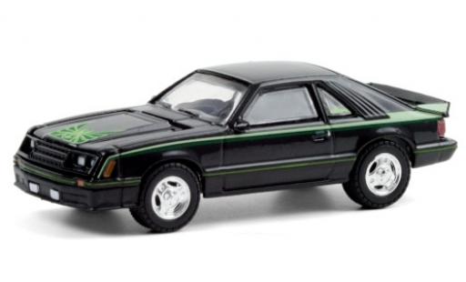 Modelauto Ford Mustang Cobra zwart/Dekor 1980 1/64 Greenlight