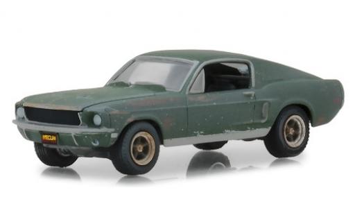 Modelauto Ford Mustang Bullitt GT Fastback 1968 unrestauriert met Stickern 1/64 Greenlight