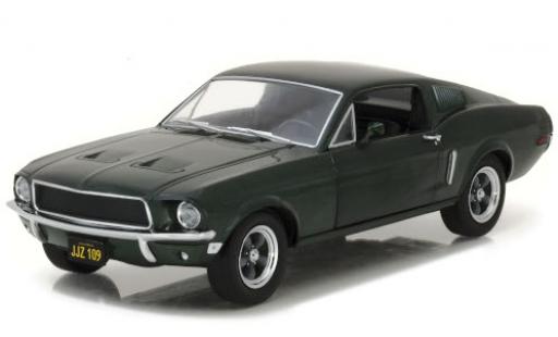 Modelauto Ford Mustang Fastback GT metallic groen 1968 1/24 Greenlight