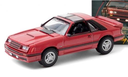 Modelauto Ford Mustang GT rood 1982 1/64 Greenlight