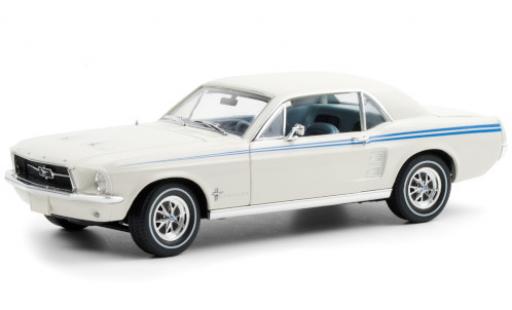 Modelauto Ford Mustang Pace Car Indy Pacesetter Special wit/blauw 1967 1/18 Greenlight