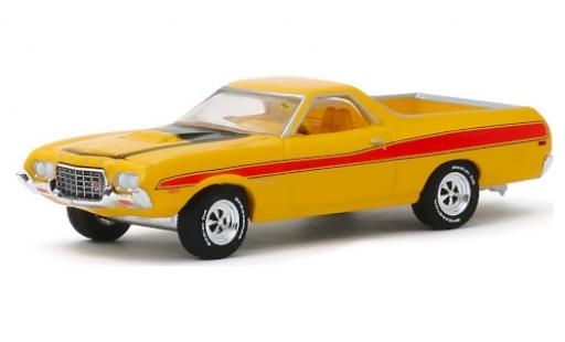 Modelauto Ford Ranchero GT geel/rood 1972 1/64 Greenlight