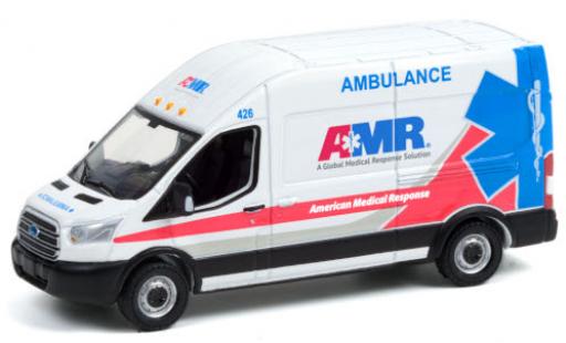 Modelauto Ford Transit Kastenwagen LWB HD AMR - American Medical Response 2019 1/64 Greenlight