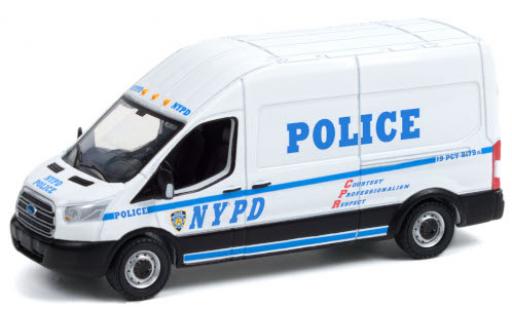 Modelauto Ford Transit Kastenwagen LWB HD NYPD - New York City Politie Department 2015 1/64 Greenlight