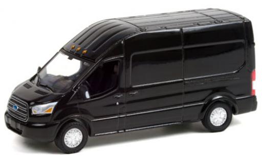 Modelauto Ford Transit Kastenwagen LWB HD zwart 2019 1/64 Greenlight