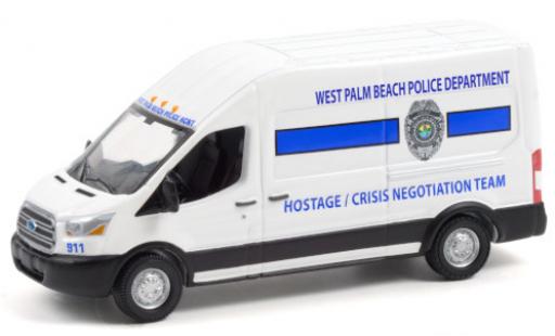 Modelauto Ford Transit Kastenwagen LWB High Roof West Palm Beach Politie Department 2020 Hostage / Crisis Negotiation Team 1/64 Greenlight