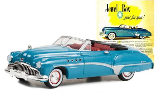 Modelauto Buick Roadmaster Convertible Cabriolet metallic turquoise 1949 1/64 Greenlight