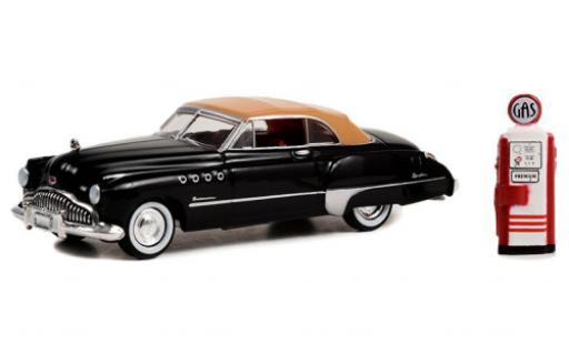 Modelauto Buick Roadmaster Convertible Cabriolet zwart/beige 1949 1/64 Greenlight