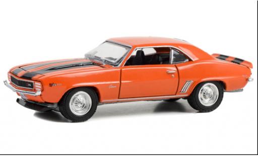 Modelauto Chevrolet Camaro Z28 oranje/zwart 1969 1/64 Greenlight