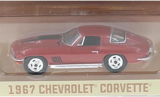 Modelauto Chevrolet Corvette Coupe rood 1967 1/64 Greenlight