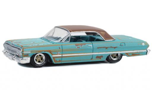 Modelauto Chevrolet Impala Sedan la chaux/brun 1963 1/64 Greenlight