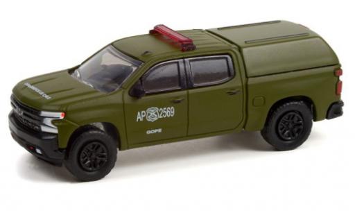 Modelauto Chevrolet Silverado police LT Trail Boss Z71 Carabineros de Chile 1972 1/64 Greenlight