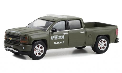 Modelauto Chevrolet Silverado police Z71 Carabineros de Chile 2018 1/64 Greenlight