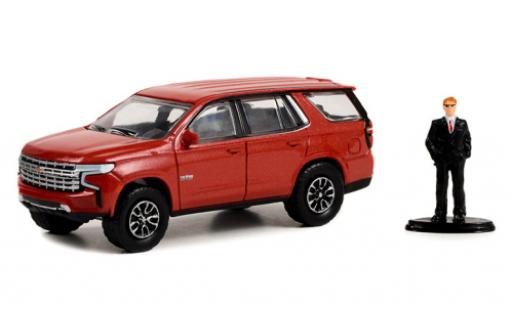 Modelauto Chevrolet Tahoe suv LT Texas Edition rood 2022 1/64 Greenlight