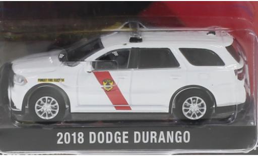 Modelauto Dodge Durango pompiers New Jersey State Forest Fire Service 2018 1/64 Greenlight