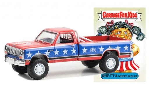 Modelauto Dodge RAM pickup D-250 rood/blauw 1985 1/64 Greenlight