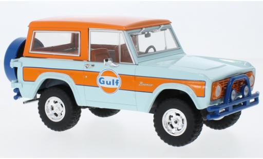 Modelauto Ford Bronco Wagon Gulf 1966 1/24 Greenlight