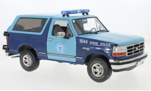 Modelauto Ford Bronco XLT Massachusetts State Politie 1996 1/18 Greenlight