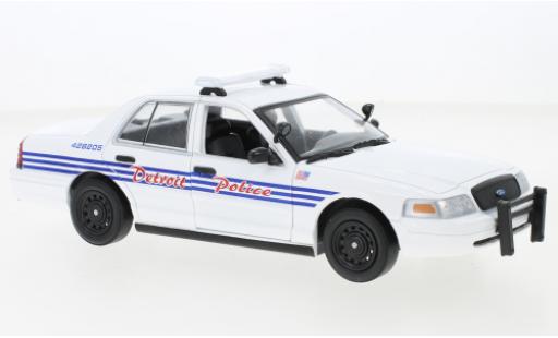 Modelauto Ford Crown Police Interceptor Victoria Politie Detroit Politie 2008 1/24 Greenlight