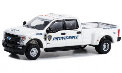 Modelauto Ford F-350 Pickup Dually Providence Politie Departement Mounted Unit 2018 1/64 Greenlight