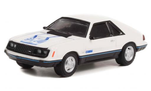 Modelauto Ford Mustang Cobra wit/D&Atilde;&copy;corer 1979 1/64 Greenlight