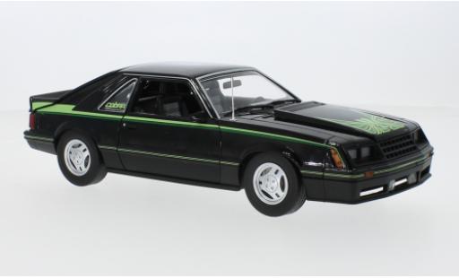 Modelauto Ford Mustang Cobra zwart/D&Atilde;&copy;corer 1980 1/18 Greenlight