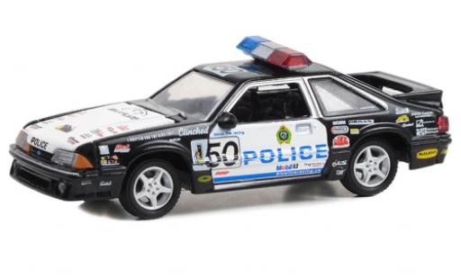 Modelauto Ford Mustang LX 5.0 Blue Line Racing 1993 1/64 Greenlight