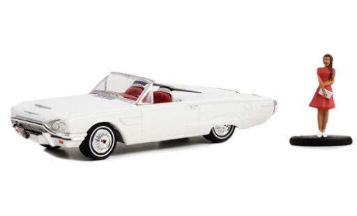 Modelauto Ford Thunderbird Flair Bird Cabriolet wit 1965 1/64 Greenlight