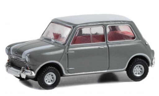 Modelauto Mini Cooper S grijs/wit 1965 1/64 Greenlight
