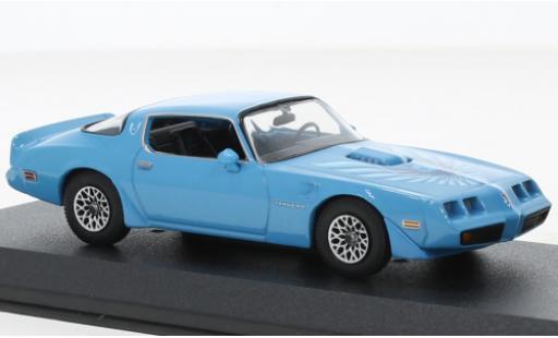 Modelauto Pontiac Firebird 1979 Trans Am blauw clair 1/43 Greenlight
