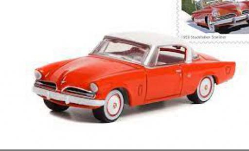 Modelauto Studebaker Starliner 1953 rood/wit 1/64 Greenlight