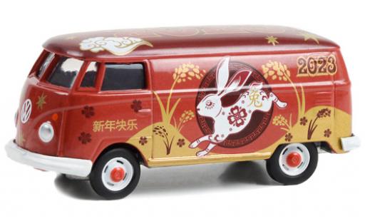 Modelauto Volkswagen T1 Base Bestelwagen 2023 - Year Of The Rabbit 1/64 Greenlight