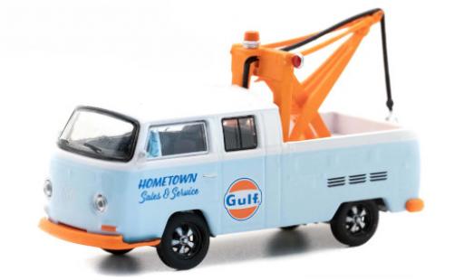 Modelauto Volkswagen T2 A Doppelkabine Gulf 1969 1/64 Greenlight