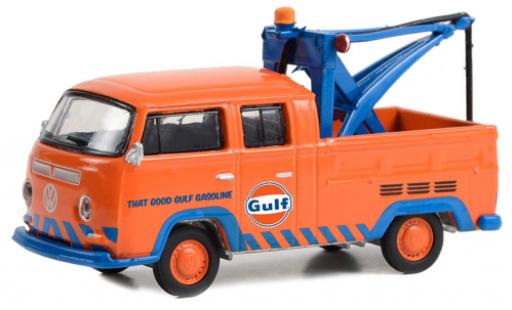 Modelauto Volkswagen T2 A Doppelkabine Gulf 1970 1/64 Greenlight