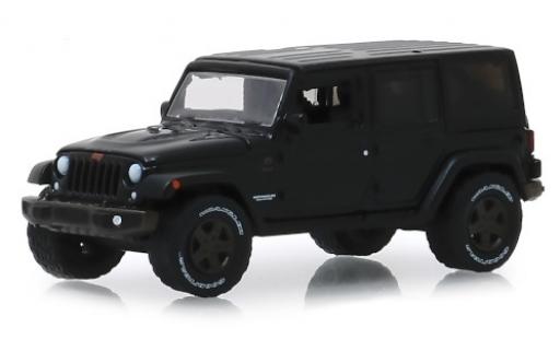 Modelauto Jeep Wrangler Limited Unlimited zwart 2016 1/64 Greenlight