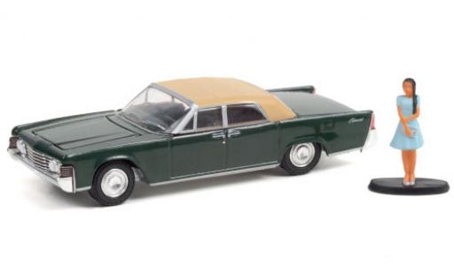 Modelauto Lincoln Continental 1965 groen avec figurine 1/64 Greenlight