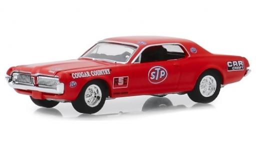 Modelauto Mercury Cougar Base rood/Dekor STP 1967 1/64 Greenlight