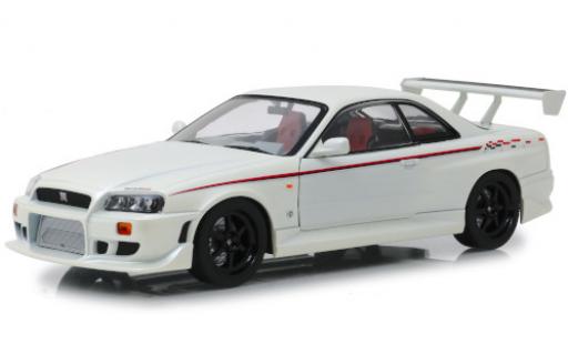 Modelauto Nissan Skyline R34 GT-R () Nismo wit/Dekor RHD 1999 1/18 Greenlight