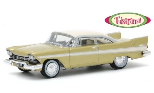 Modelauto Plymouth Belvedere 1957 metallic beige/beige Tulsarama 1/64 Greenlight