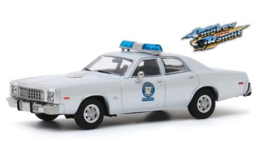Modelauto Plymouth Fury Base Arkansas Sheriff - Deeson County Politie 1975 Smokey and the Bandit 1/43 Greenlight