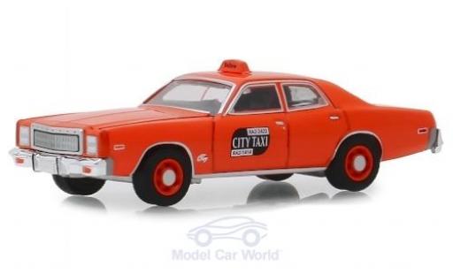 Modelauto Plymouth Fury Base Binghamton New York City Taxi 1977 1/64 Greenlight
