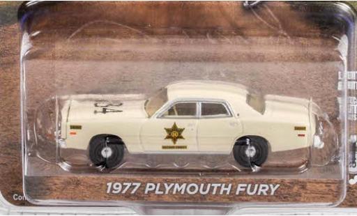 Modelauto Plymouth Fury Base Rigroenon Sheriff 1977 1/64 Greenlight