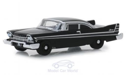 Modelauto Plymouth Fury Base zwart 1957 1/64 Greenlight