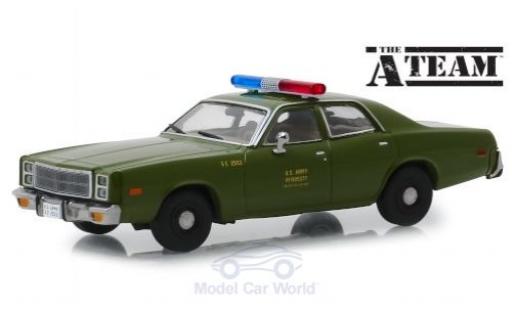 Modelauto Plymouth Fury Base U.S. Army 1977 The A-Team 1/43 Greenlight