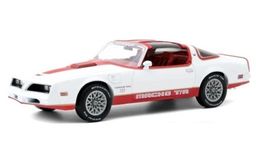 Modelauto Pontiac Firebird 1978 Macho Trans Am by Mecham Design wit/rood 1/18 Greenlight