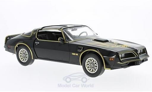 Modelauto Pontiac Firebird 1977 Trans Am zwart/gold Smokey and the Bandit I 1/18 Greenlight